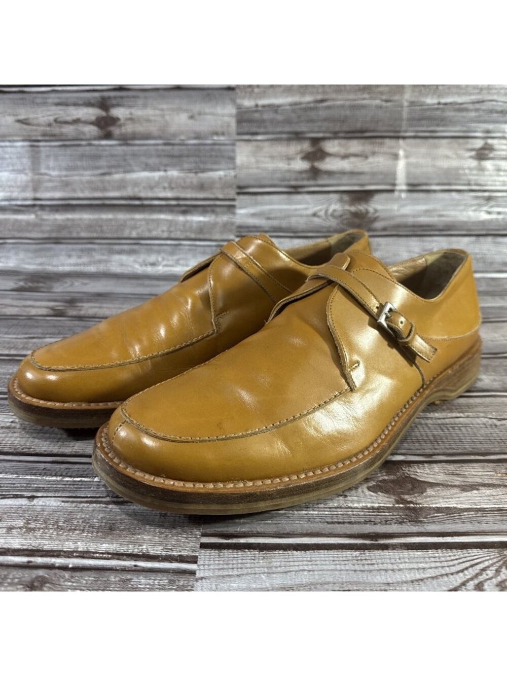 Officine Creative Split Toe Buckle Loafers Shoes Size 44 IT 11.5 US Color Brown
